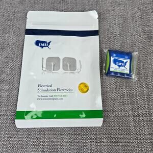Brand New EMSI Tens Battery & Electrodes for Electrical Stimulation (b)